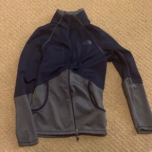 The North Face Dark Blue and Light Gray Jacket